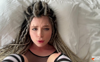 Experience the Allure of a Luscious Dreadlocked Beauty with Piercings - Deepthroating, Rough Fucking and Cum Swallowing!