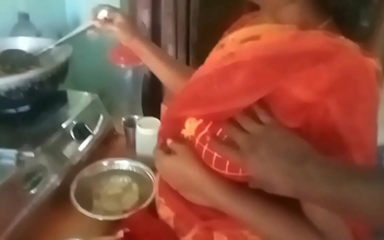 Get Ready for a Luscious Treat: Aunty's Cooking Sex and Handjob Skills!