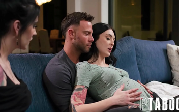 Experience Luscious Anna de Ville's Pregnant Cravings with Seth Gamble and Charlotte Sins!