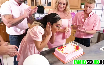 Watch this Desi stepdaughter get taken by a gang of men on her 18th birthday!