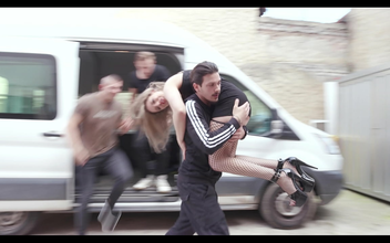 Japanese beauty Lana Analise takes on six men in a wild gangbang