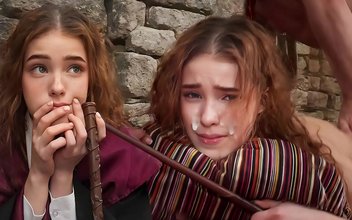 JAV - Hermione's First Time Struggles With A Spell - NoLube