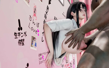 Asian Wife Pleases a Crowd while Hubby watches- NSFW!!