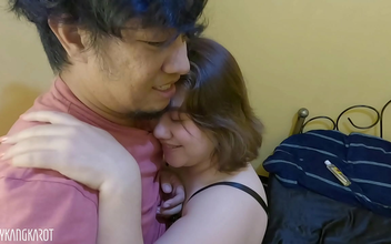 Japanese beauty's passionate blowjob and anal romp with hairy pussy