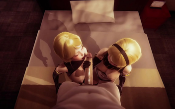 JAV Twins from Nier ~ Automata Bring Extraordinary Pleasure - 3D Hentai Anime