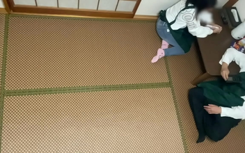 Japanese Bite Fluffer Gets Massaged By The Boss In The Resting Room