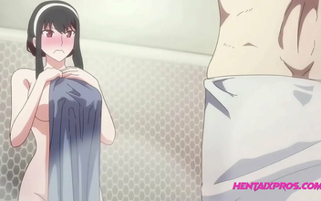 JAV Hentai ~ Step-Sis and Bro's Shower Sex Fantasy