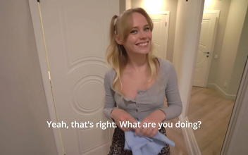 Japanese Stepbro Offering Hot Cum Play with His Cute Stepsister