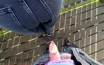 Japanese Couple's Risky Public Outdoor Quickie Ends with Cum on the Floor ~ New Video!