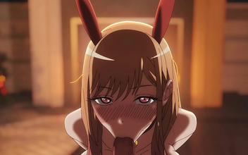 Japanese Beauty Marin in a Bunny Costume Gives a Steamy Blowjob and Receives Creampies - Uncensored Anime