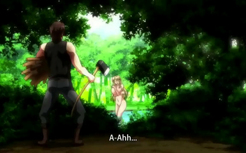 Experience the Hole Kingdom with a Big Cock Hot Elf MILF & Stepdaughter in a Threesome - Hentai