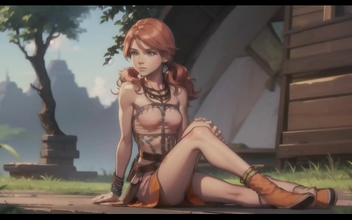 Undressing Oerba Dia Vanille ~ Final Fantasy XIII - Exploring Her Sexy Figure!