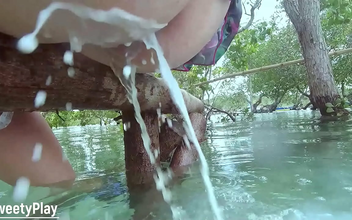 Japanese Beauty Gets Wet and Wild with an Anal Milk Enema Outdoors