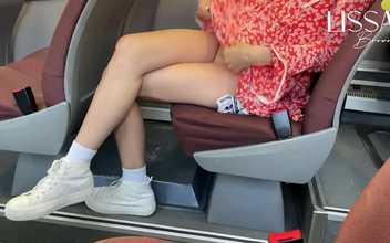 Busty Beauty Teases Herself on Public Transit ~ Your Eyes Won't Believe The Scene!