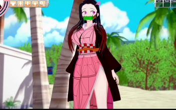 Japanese Hottie Nezuko Brings the Heat in Hot 3D Animation