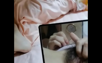 Japanese Girl Plays with Her Small Hole While Her Friend is Away