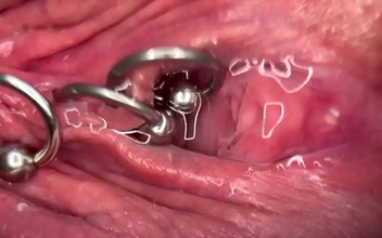 Japanese Beauty with Pierced Clit and Pussy Shockingly Squirts and Pee Inside Her