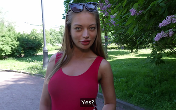 Park Flash: Cute Blondie Gets Steamy Fuck at Casting Call