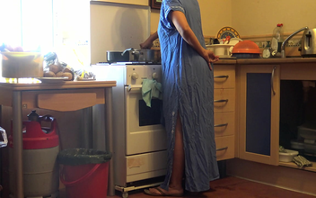 Meet the Sexy Turkish Muslim Maid Who Satisfies Her Boss in the Kitchen! Watch the Steamy Scene Now!