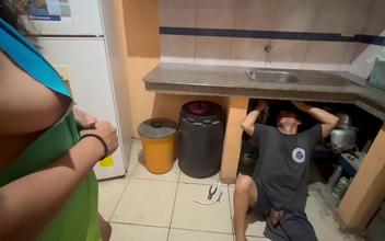Experience the Ultimate Pleasure: Hot Neighbor Whore Gets her Vagina Adjusted by a Shameless Plumber
