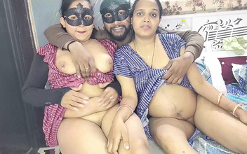 Experience a Luscious Threesome Fucking of Devrani-Jethani After Licking Her Tempting Pussy