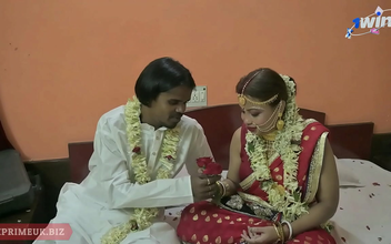 Witness the Thrilling First Night of a Desi Indian Wedding - She's Alluring and Ready to Please!